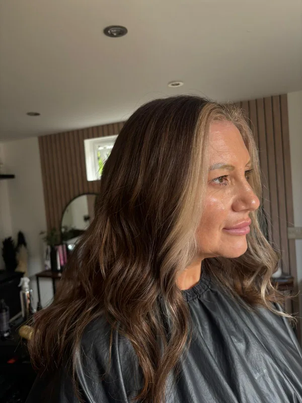 After: Rich chocolate brown colour correction transformation - Expert hair colourist MNR Hair Salon Quedgeley