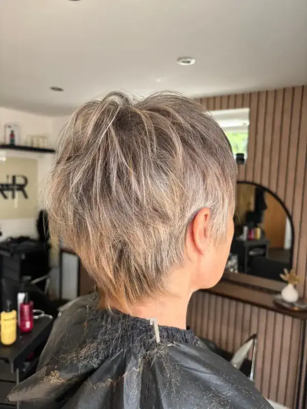 Expert precision haircut and restyle transformation by professional hairdresser MNR Hair Salon Quedgeley Gloucester